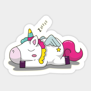 Sleeping Unicorn Sticker